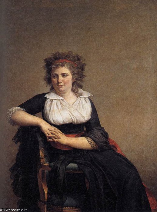 WikiOO.org - Güzel Sanatlar Ansiklopedisi - Resim, Resimler Jacques Louis David - Portrait of the Marquise d_Orvilliers