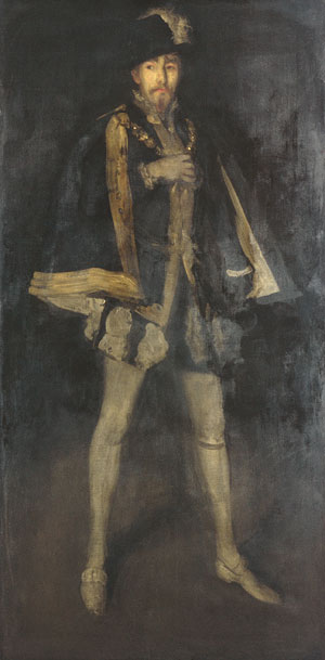 Wikoo.org - موسوعة الفنون الجميلة - اللوحة، العمل الفني James Abbott Mcneill Whistler - Arrangement in Black