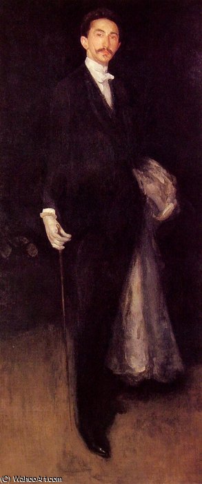 Wikioo.org - The Encyclopedia of Fine Arts - Painting, Artwork by James Abbott Mcneill Whistler - Arrangement in Black and Gold