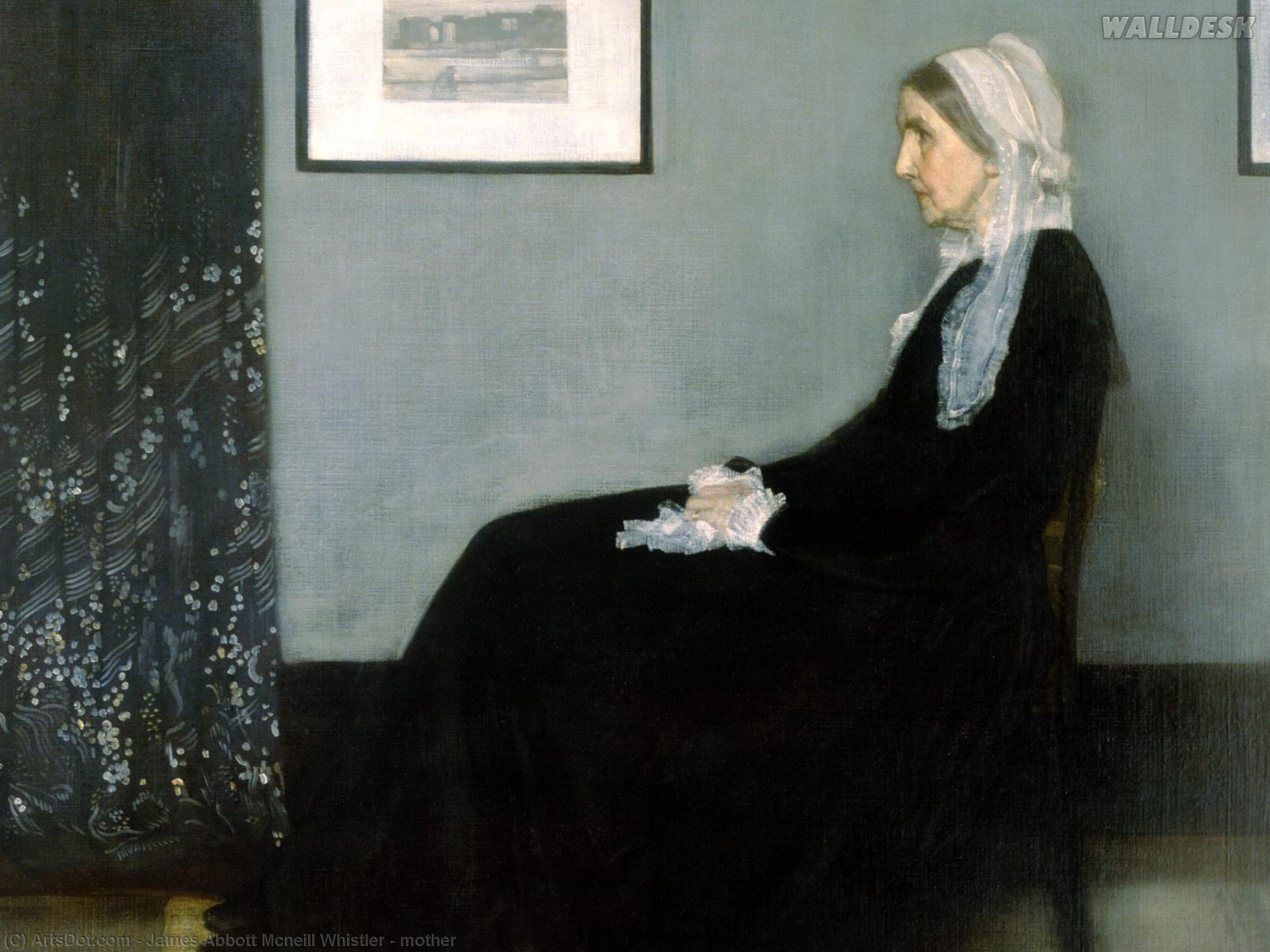WikiOO.org - Εγκυκλοπαίδεια Καλών Τεχνών - Ζωγραφική, έργα τέχνης James Abbott Mcneill Whistler - mother