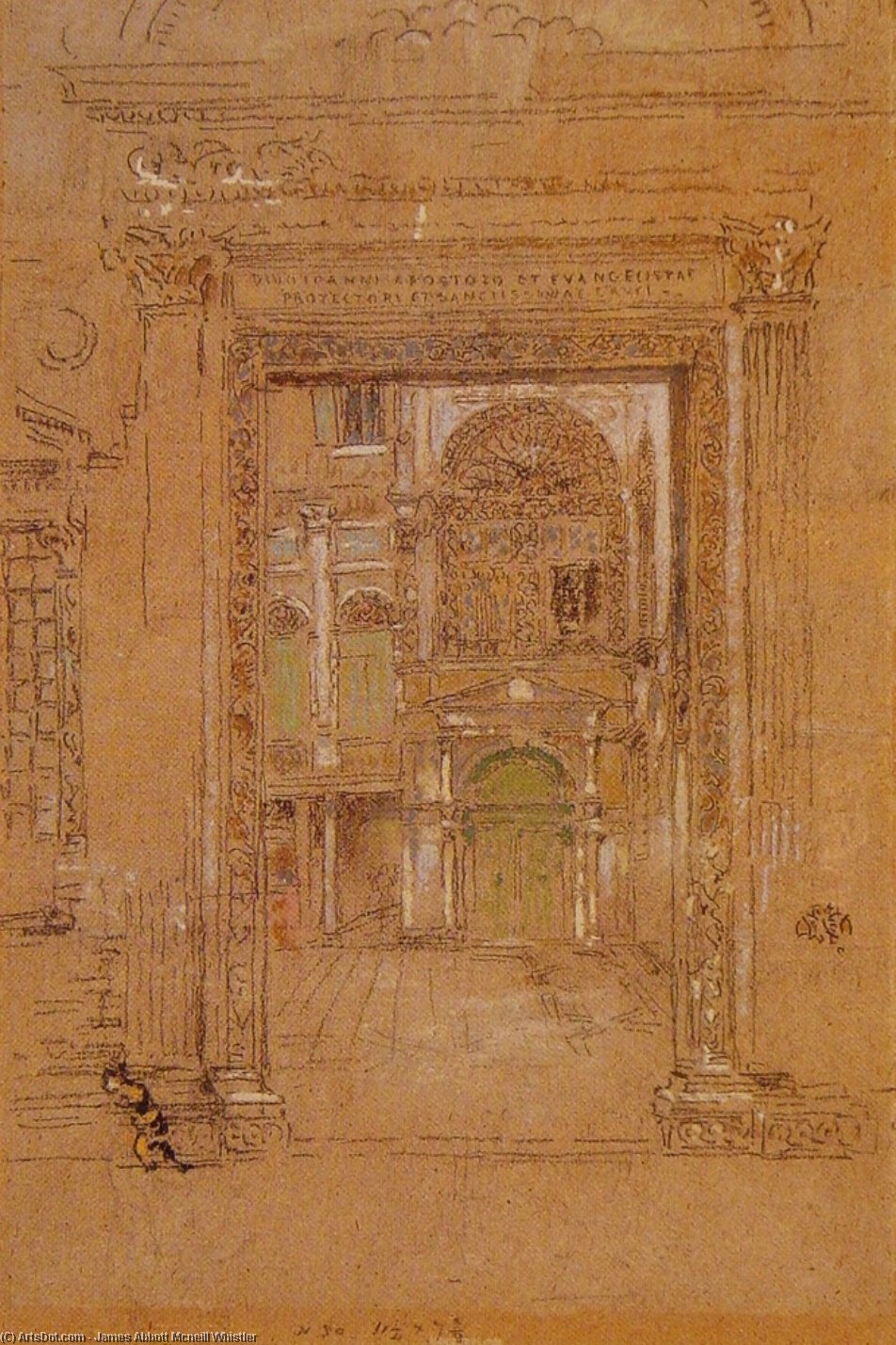 Wikioo.org - The Encyclopedia of Fine Arts - Painting, Artwork by James Abbott Mcneill Whistler - Ste Giovani Apostolo et Evangelistae