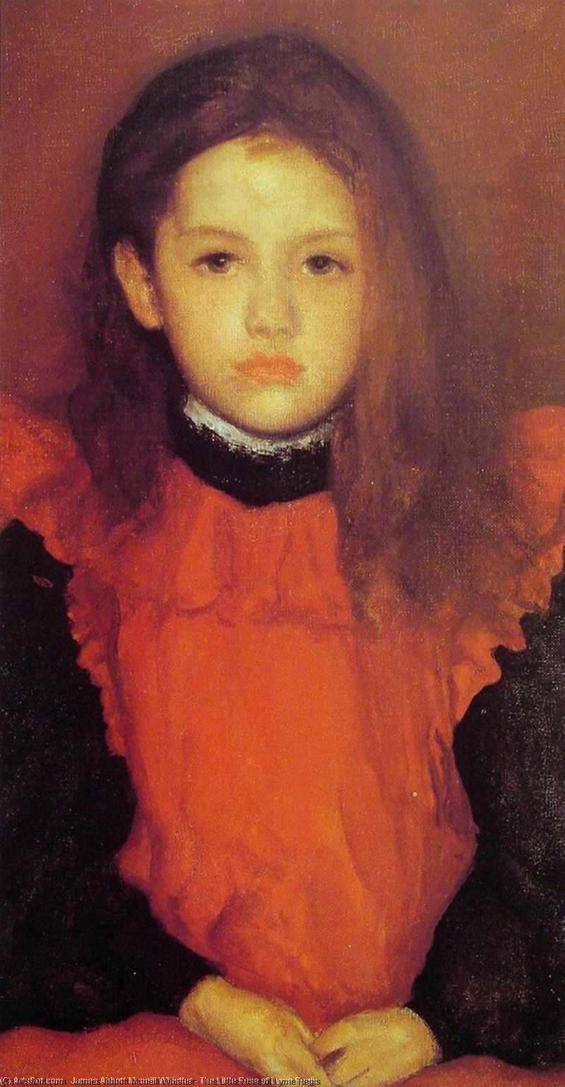Wikioo.org – La Enciclopedia de las Bellas Artes - Pintura, Obras de arte de James Abbott Mcneill Whistler - la pequeña rosa de lyme regis