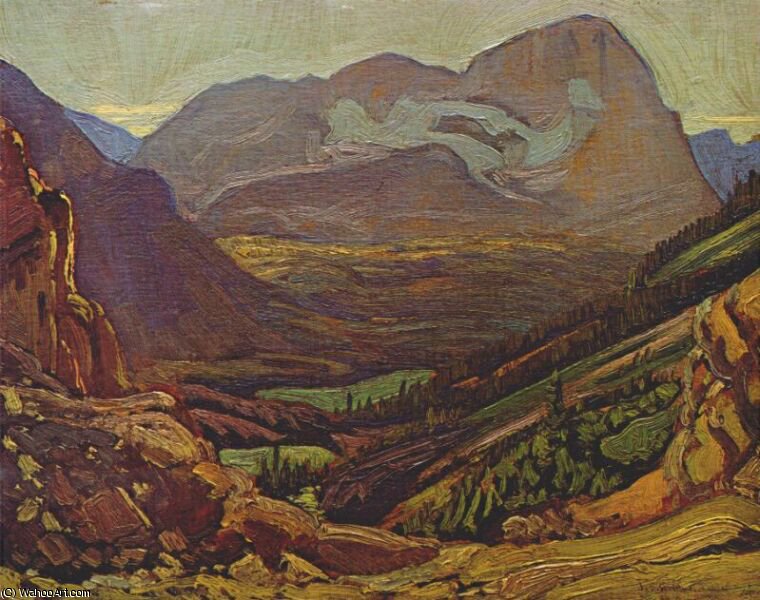 Wikioo.org – La Enciclopedia de las Bellas Artes - Pintura, Obras de arte de James Edward Hervey Macdonald - día ordray nebuloso