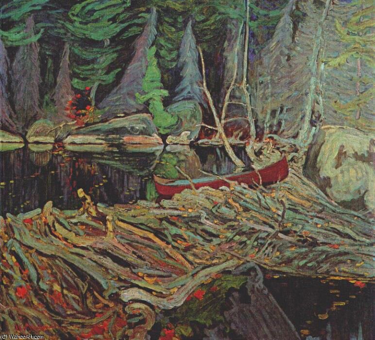 Wikioo.org - The Encyclopedia of Fine Arts - Painting, Artwork by James Edward Hervey Macdonald - the beaver dam