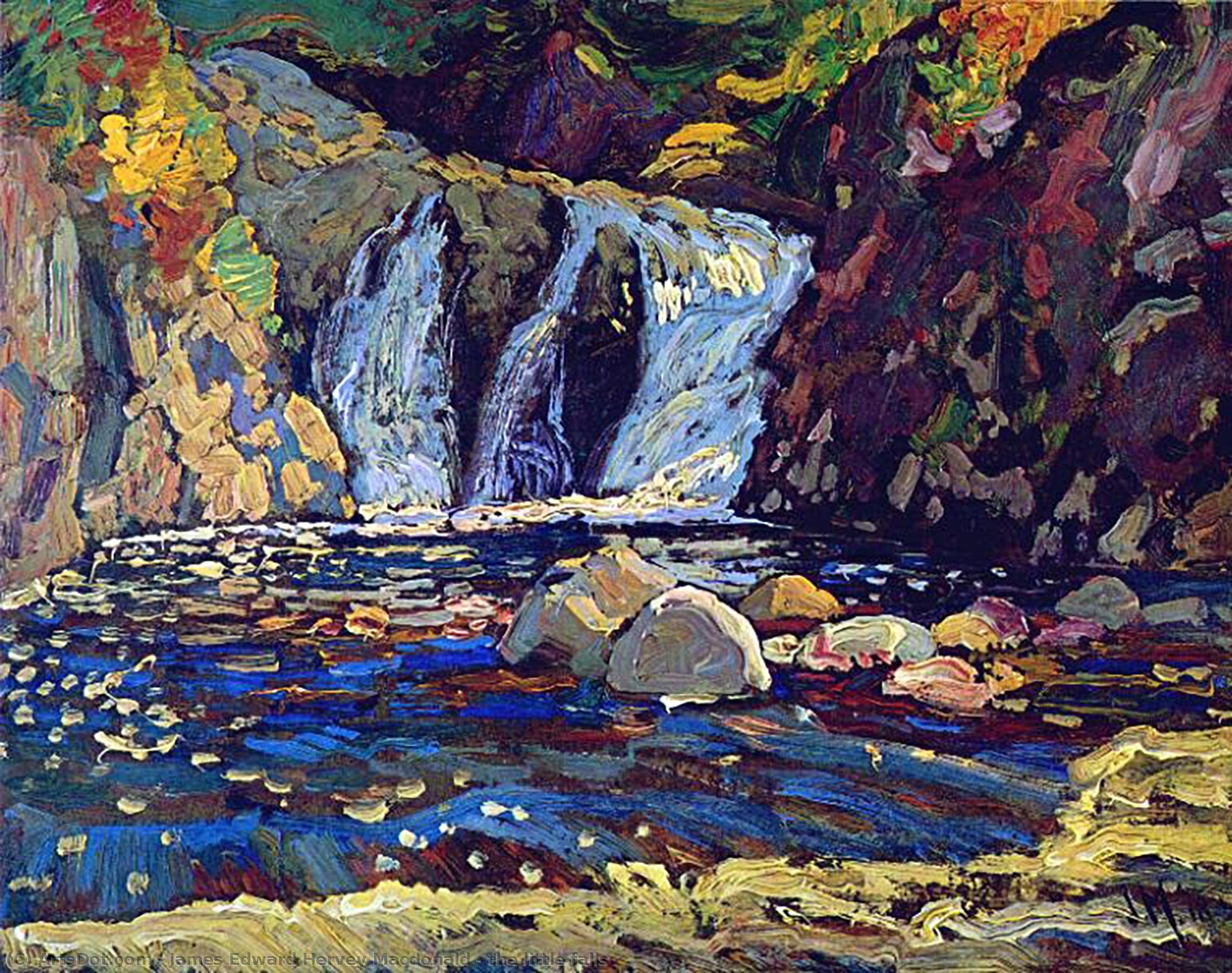 Wikioo.org - The Encyclopedia of Fine Arts - Painting, Artwork by James Edward Hervey Macdonald - the little falls