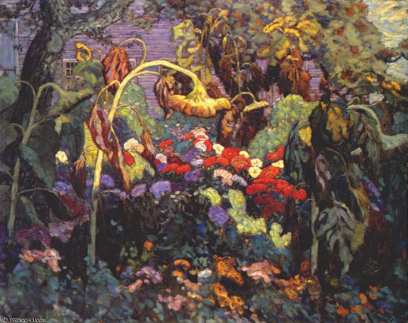Wikioo.org - The Encyclopedia of Fine Arts - Painting, Artwork by James Edward Hervey Macdonald - the tangled garden