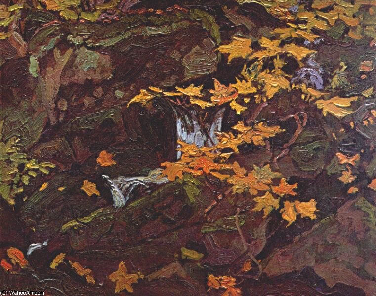 WikiOO.org - Enciclopédia das Belas Artes - Pintura, Arte por James Edward Hervey Macdonald - young maples, algoma