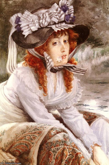 Wikioo.org - The Encyclopedia of Fine Arts - Painting, Artwork by James Jacques Joseph Tissot - on the river