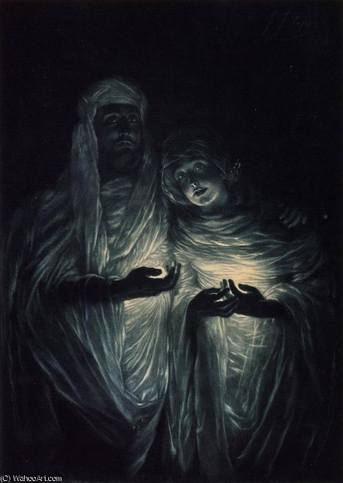 WikiOO.org - دایره المعارف هنرهای زیبا - نقاشی، آثار هنری James Jacques Joseph Tissot - the apparition