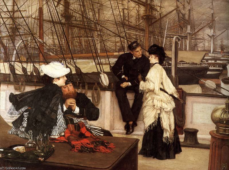 Wikioo.org - The Encyclopedia of Fine Arts - Painting, Artwork by James Jacques Joseph Tissot - The Captain and the Mate