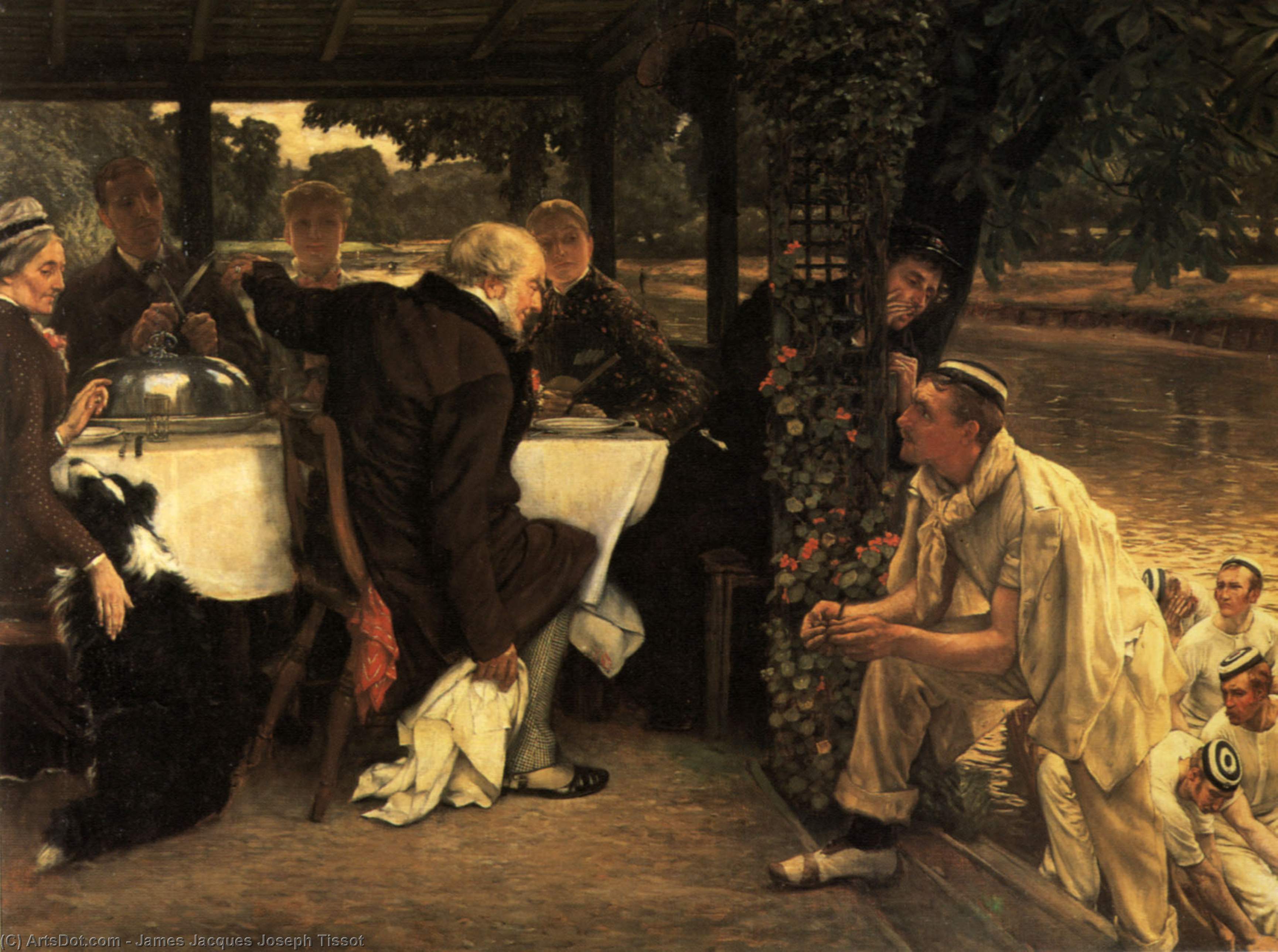 Wikioo.org - The Encyclopedia of Fine Arts - Painting, Artwork by James Jacques Joseph Tissot - the prodigal son the fatted calf