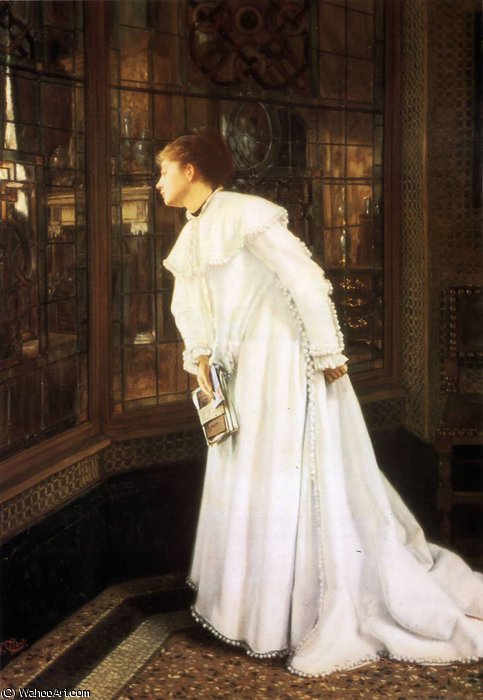 Wikioo.org - The Encyclopedia of Fine Arts - Painting, Artwork by James Jacques Joseph Tissot - the stairs