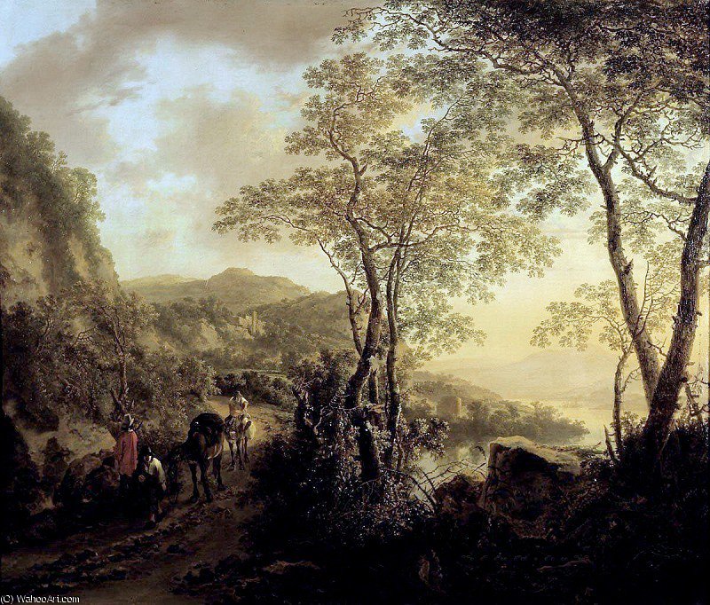 WikiOO.org – 美術百科全書 - 繪畫，作品 Jan Both - 意大利风格的景观