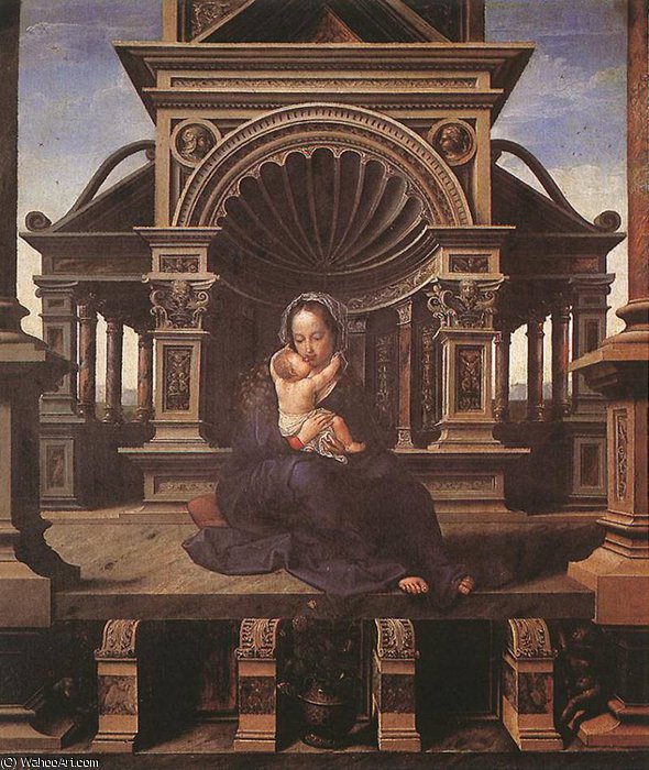Wikioo.org – L'Enciclopedia delle Belle Arti - Pittura, Opere di Jan Gossaert (Mabuse) - Vergine di Louvain