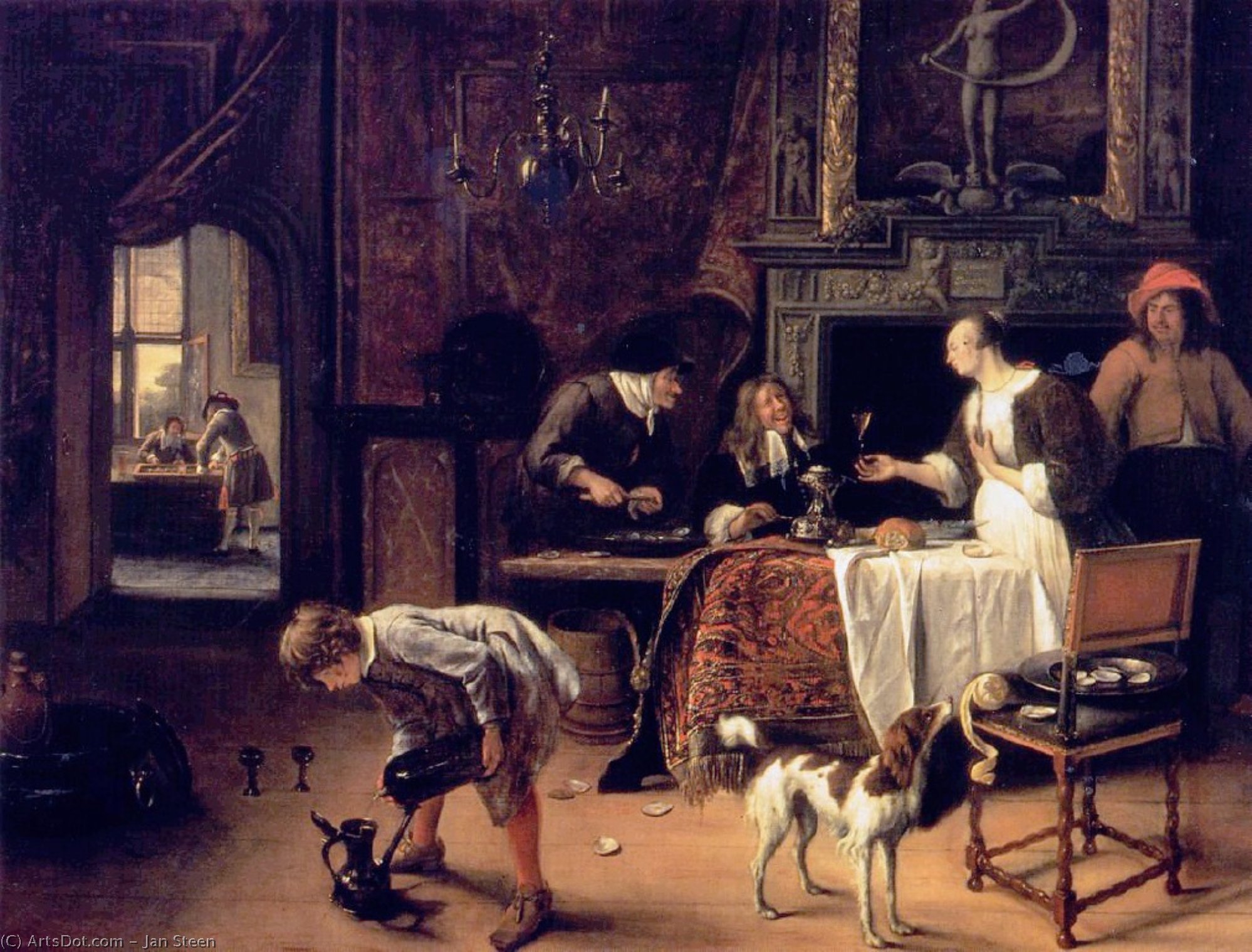 Wikioo.org - The Encyclopedia of Fine Arts - Painting, Artwork by Jan Steen - easy