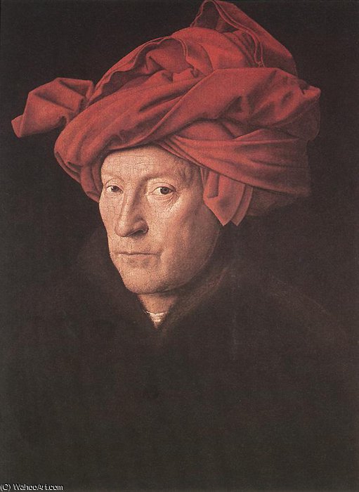 Wikioo.org - The Encyclopedia of Fine Arts - Painting, Artwork by Jan Van Eyck - Man in a Turban