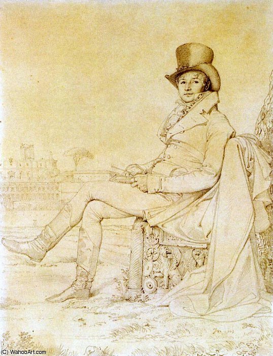 Wikioo.org - The Encyclopedia of Fine Arts - Painting, Artwork by Jean Auguste Dominique Ingres - lucien bonaparte