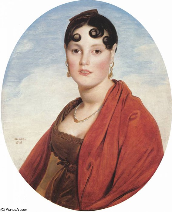 WikiOO.org - Encyclopedia of Fine Arts - Maalaus, taideteos Jean Auguste Dominique Ingres - madame aymon