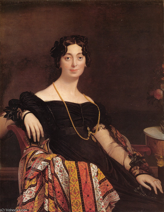 Wikioo.org - The Encyclopedia of Fine Arts - Painting, Artwork by Jean Auguste Dominique Ingres - madame jacques louis leblanc