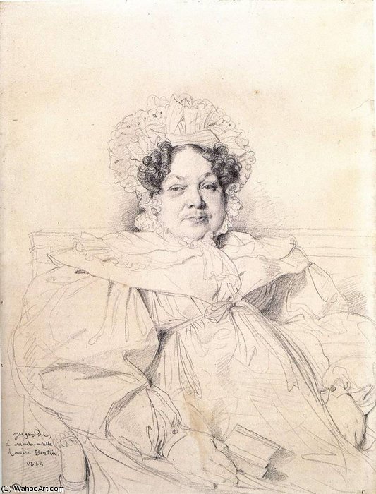WikiOO.org - Enciclopédia das Belas Artes - Pintura, Arte por Jean Auguste Dominique Ingres - madame louis francois bertin