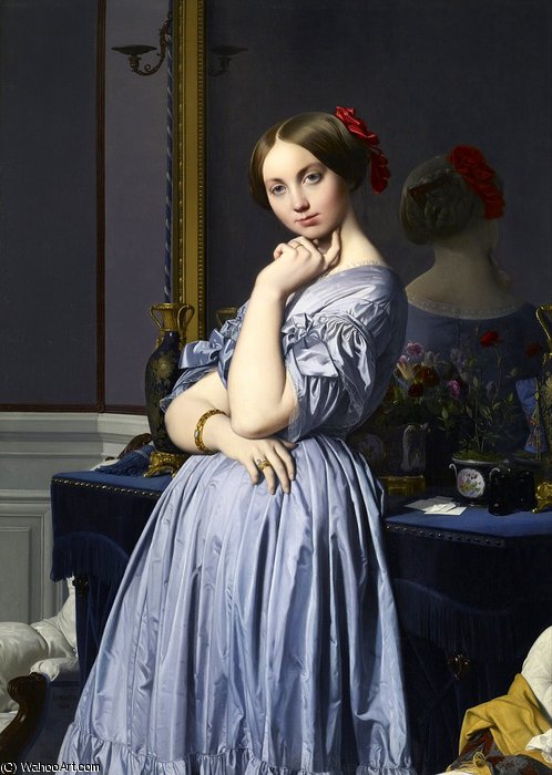 Wikioo.org – La Enciclopedia de las Bellas Artes - Pintura, Obras de arte de Jean Auguste Dominique Ingres - vizcondesa Othenin