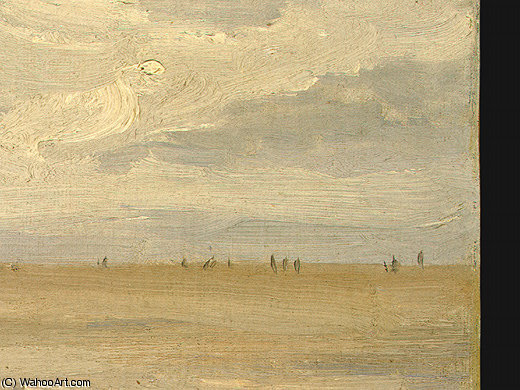 Wikioo.org - Bách khoa toàn thư về mỹ thuật - Vẽ tranh, Tác phẩm nghệ thuật Jean Baptiste Camille Corot - Beach near Etretat (detail - )
