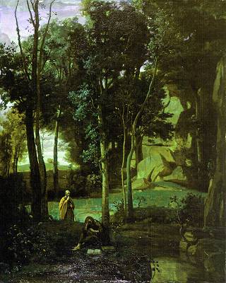Wikioo.org - The Encyclopedia of Fine Arts - Painting, Artwork by Jean Baptiste Camille Corot - Democrito e gli Abderiti