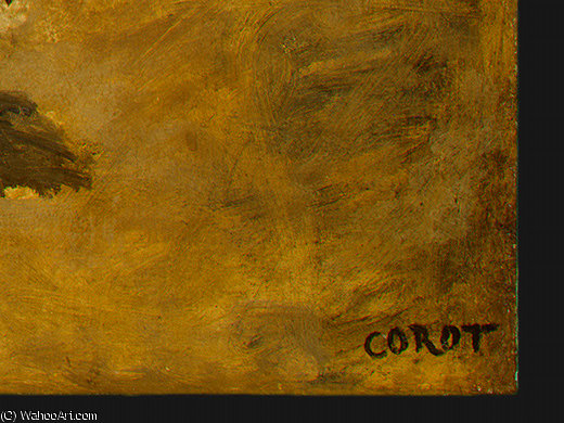 WikiOO.org - Enciclopédia das Belas Artes - Pintura, Arte por Jean Baptiste Camille Corot - Madame Stumpf and Her Daughter (detail - )