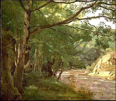 Wikioo.org - The Encyclopedia of Fine Arts - Painting, Artwork by Jean Baptiste Camille Corot - Ravine in the Morvan, Near Lormes