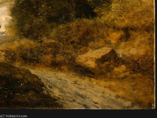 WikiOO.org - Енциклопедія образотворчого мистецтва - Живопис, Картини
 Jean Baptiste Camille Corot - The Forest of Coubron (detail - )