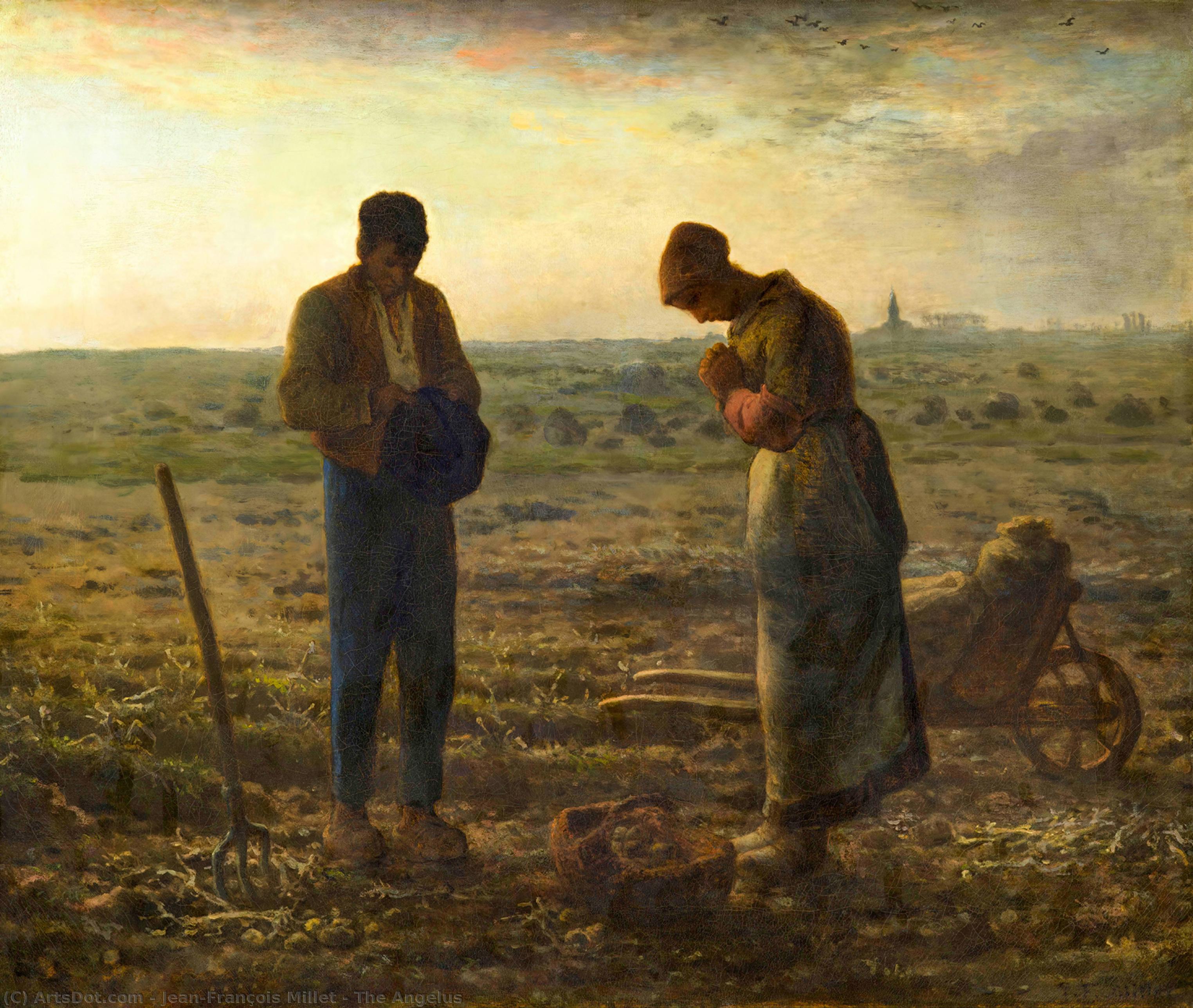 Wikioo.org - The Encyclopedia of Fine Arts - Painting, Artwork by Jean-François Millet - the angelus