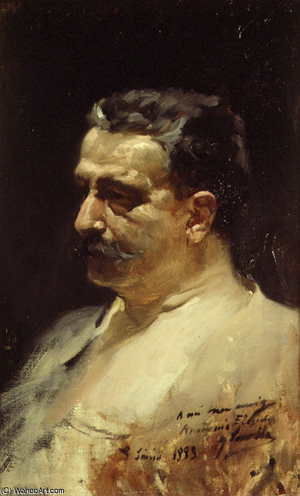 Wikioo.org - The Encyclopedia of Fine Arts - Painting, Artwork by Joaquin Sorolla Y Bastida - Retrato de Antonio Elegido