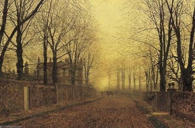 Wikioo.org - The Encyclopedia of Fine Arts - Painting, Artwork by John Atkinson Grimshaw - autumn