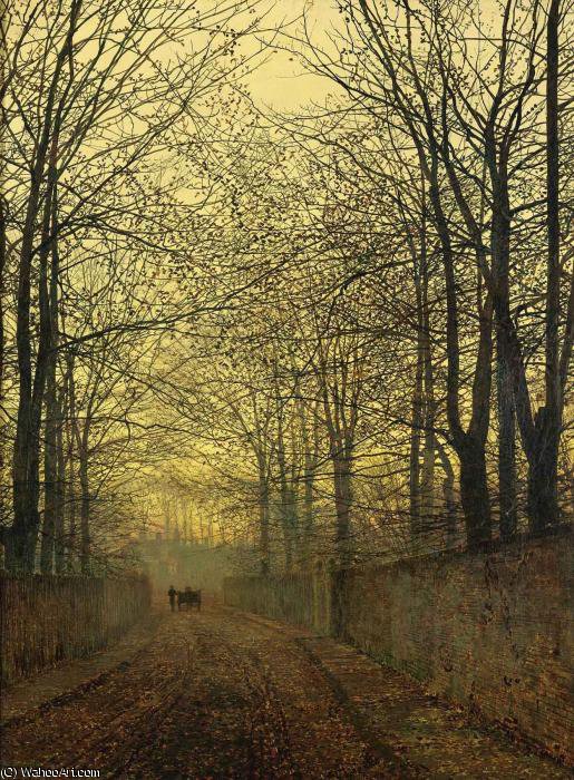 Wikioo.org - The Encyclopedia of Fine Arts - Painting, Artwork by John Atkinson Grimshaw - october gold