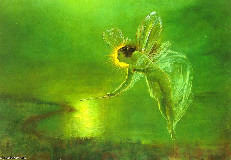 Wikioo.org - The Encyclopedia of Fine Arts - Painting, Artwork by John Atkinson Grimshaw - spirit of the night