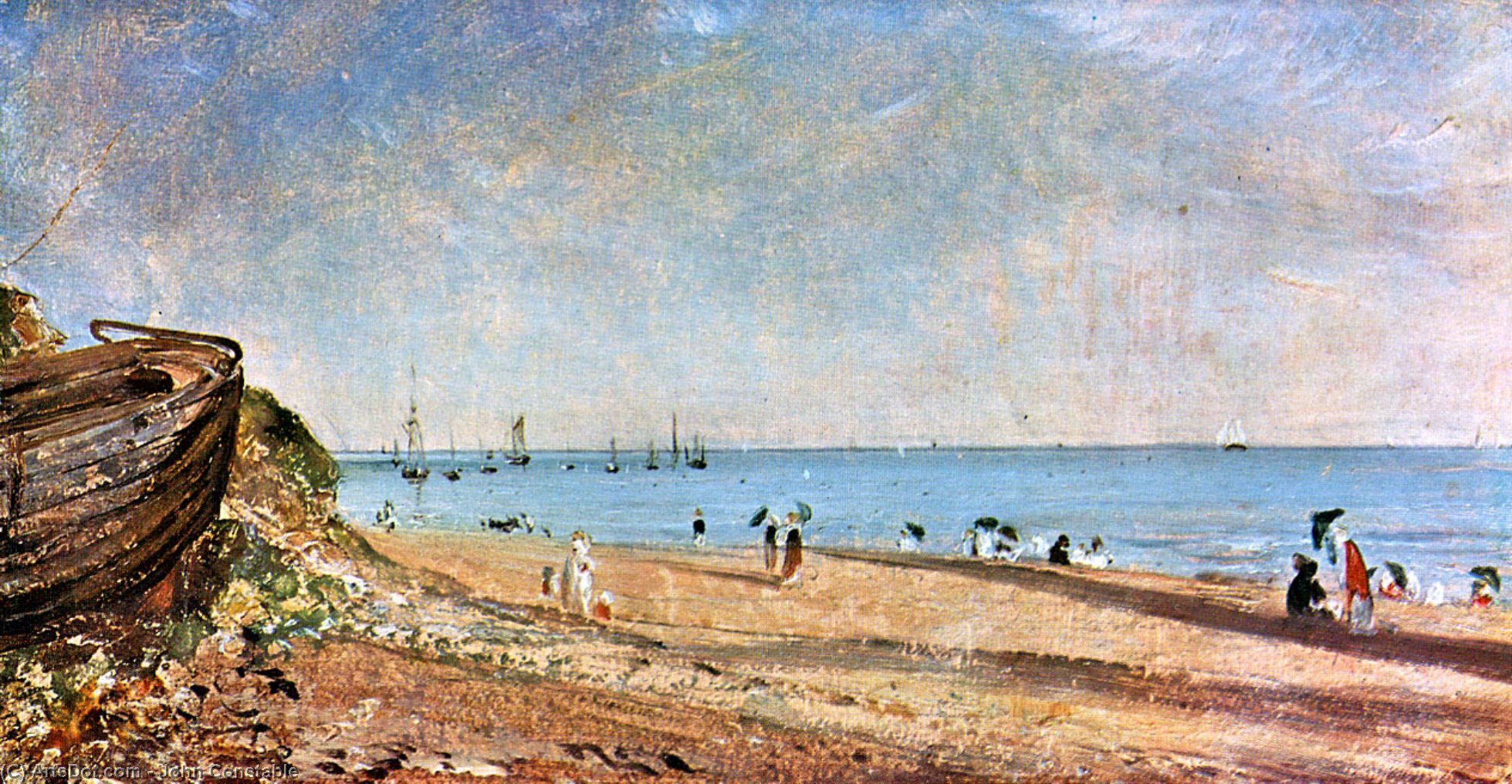 WikiOO.org - دایره المعارف هنرهای زیبا - نقاشی، آثار هنری John Constable - Brighton beach