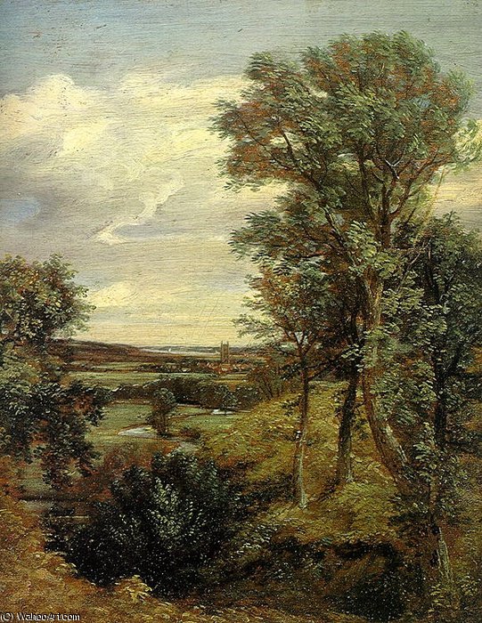 Wikioo.org - The Encyclopedia of Fine Arts - Painting, Artwork by John Constable - dedham vale - oil on canvas -
