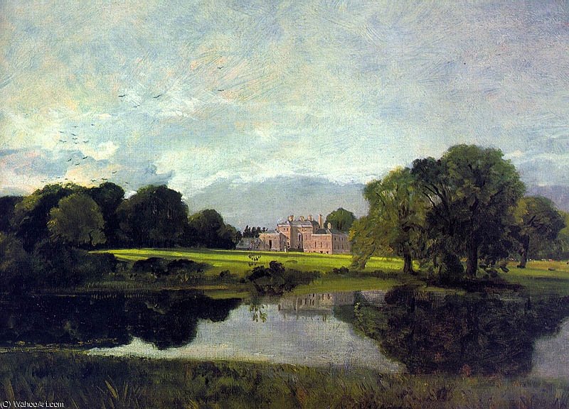 Wikioo.org – L'Enciclopedia delle Belle Arti - Pittura, Opere di John Constable - Malvern Sala -   olio  su  tela  -