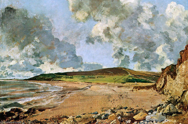 Wikioo.org - สารานุกรมวิจิตรศิลป์ - จิตรกรรม John Constable - Weymouth bay Sun