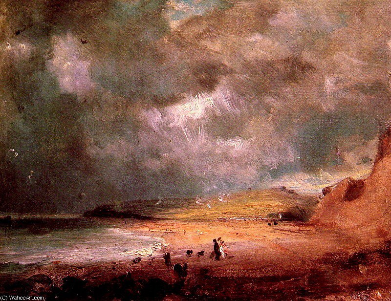 Wikioo.org - สารานุกรมวิจิตรศิลป์ - จิตรกรรม John Constable - weymouth bay