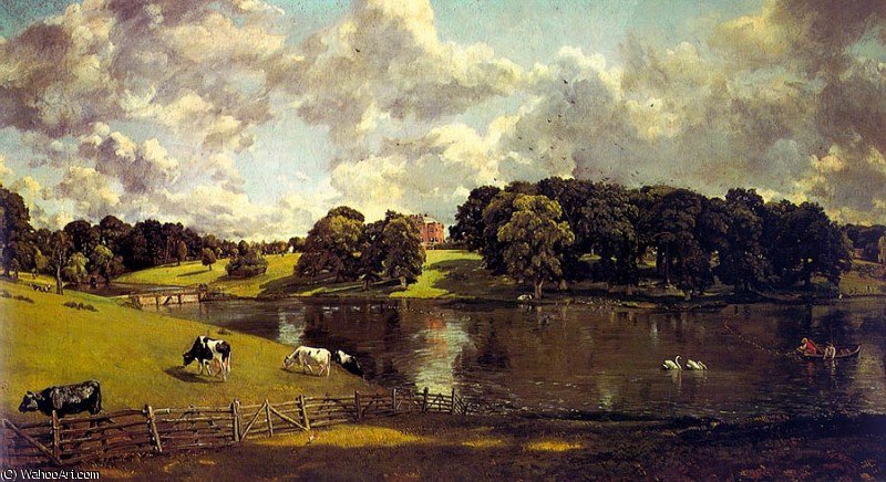 Wikioo.org – L'Enciclopedia delle Belle Arti - Pittura, Opere di John Constable - wivenhoe parco , essex - olio su tela -