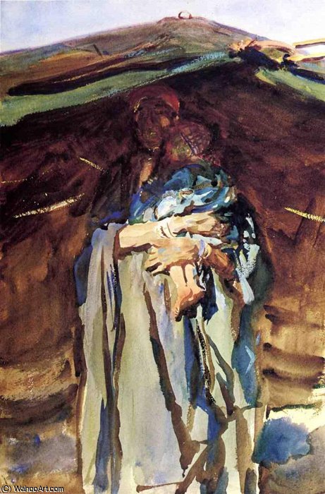 Wikioo.org – La Enciclopedia de las Bellas Artes - Pintura, Obras de arte de John Singer Sargent - beduino madre