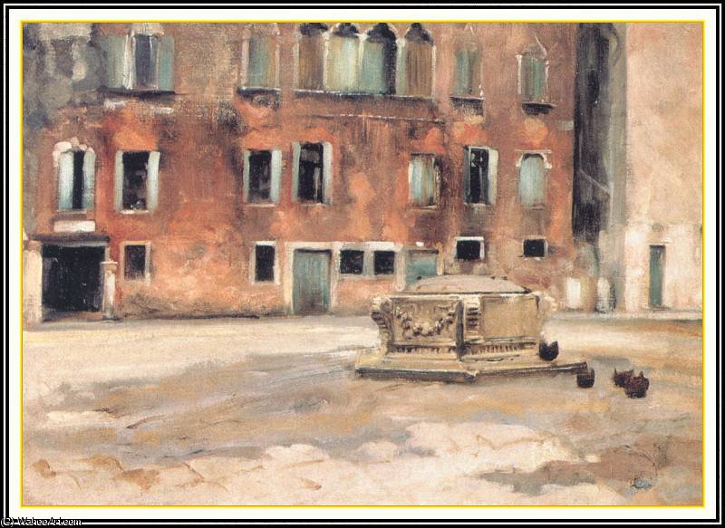Wikioo.org – L'Enciclopedia delle Belle Arti - Pittura, Opere di John Singer Sargent - Campo San agnese venezia