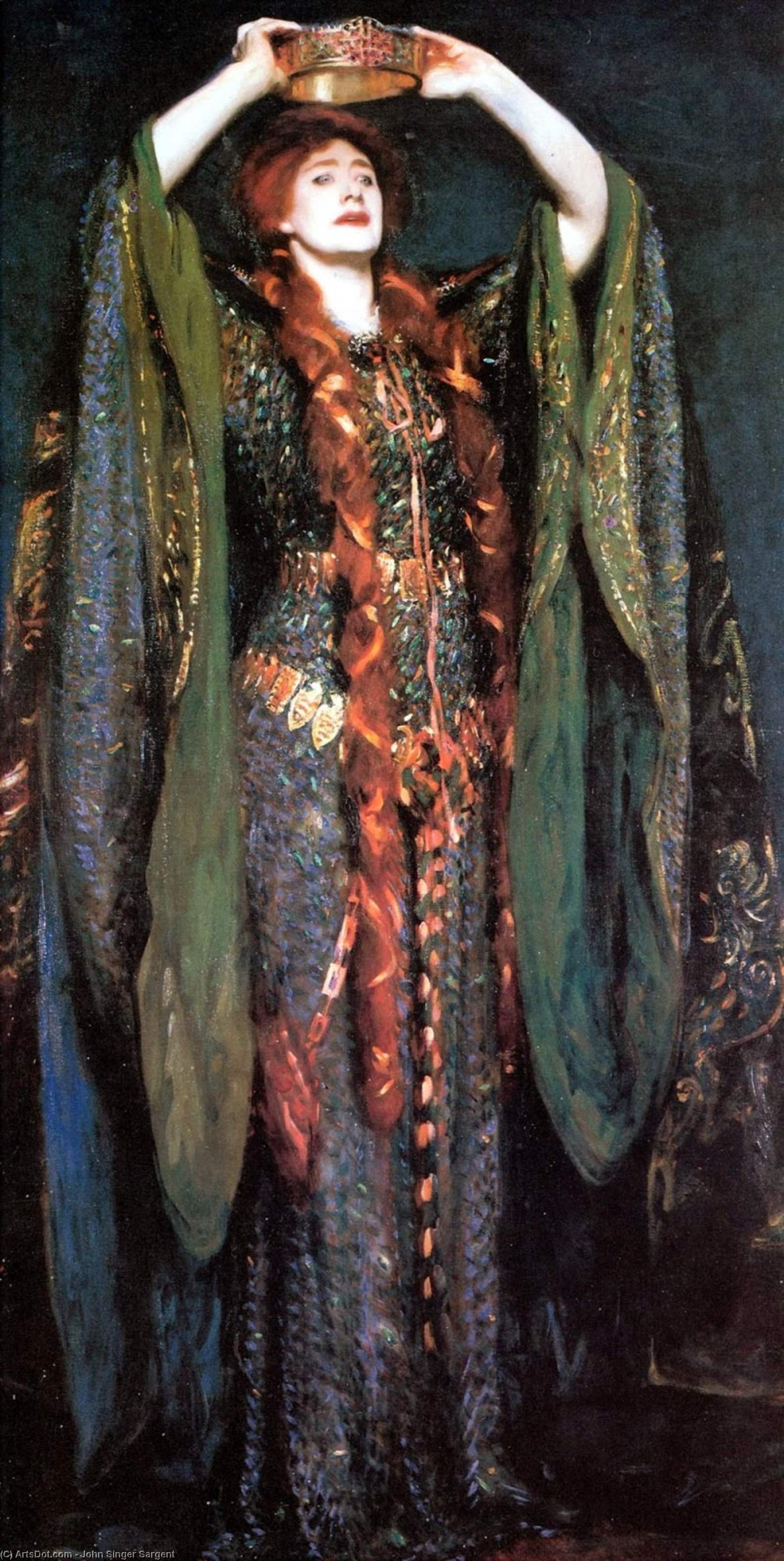 WikiOO.org - Енциклопедія образотворчого мистецтва - Живопис, Картини
 John Singer Sargent - Miss Ellen Terry as Lady Macbeth