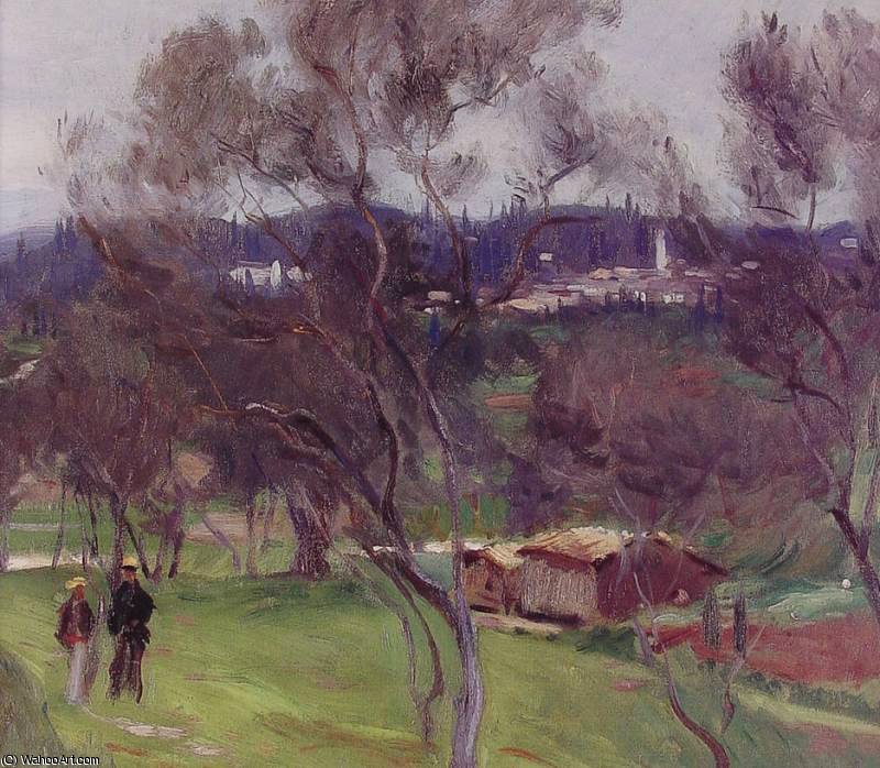 Wikioo.org - The Encyclopedia of Fine Arts - Painting, Artwork by John Singer Sargent - olive trees corfu