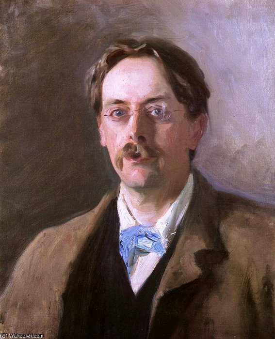 Wikioo.org - The Encyclopedia of Fine Arts - Painting, Artwork by John Singer Sargent - sir edmund gosse