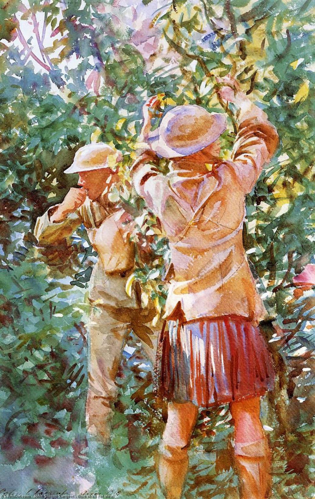 Wikioo.org - The Encyclopedia of Fine Arts - Painting, Artwork by John Singer Sargent - thou shalt not steal