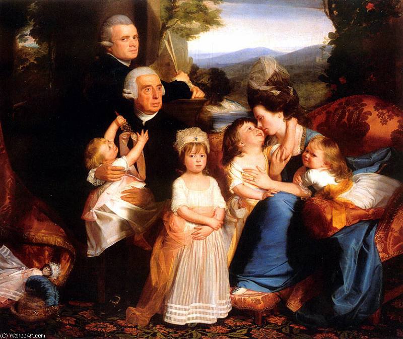 Wikioo.org - Bách khoa toàn thư về mỹ thuật - Vẽ tranh, Tác phẩm nghệ thuật John Singleton Copley - the copley family