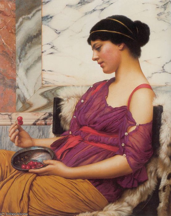 Wikioo.org - The Encyclopedia of Fine Arts - Painting, Artwork by John William Godward - ismenia