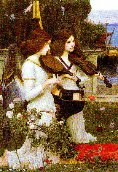 Wikioo.org - The Encyclopedia of Fine Arts - Painting, Artwork by John William Waterhouse - saint cecilia